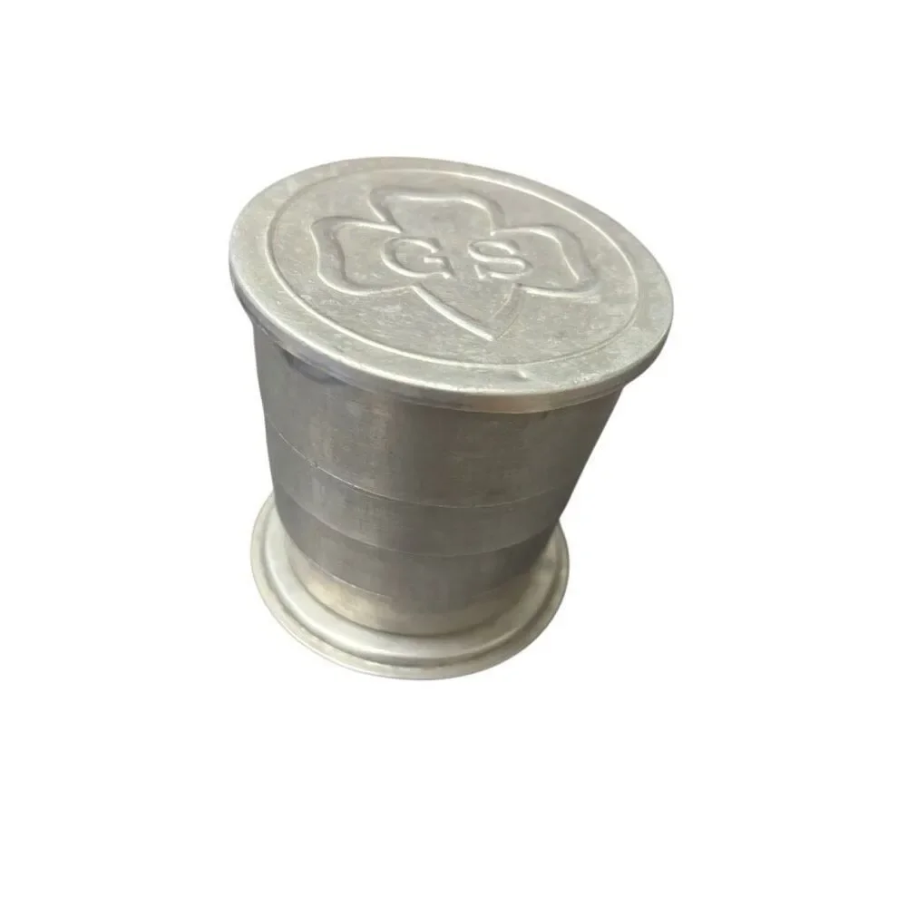 Vintage Girl Scouts Aluminum Collapsible Drinking Cup